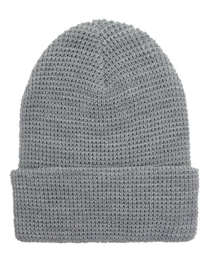 Waffle Cuffed Knit Beanie