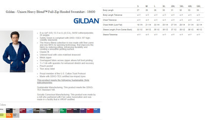 youth Gildan Zip Hoodie - Custom Ready