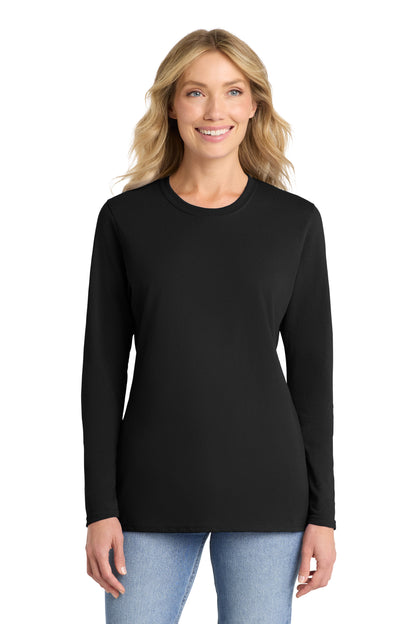 Port & Co™ Women's Long Sleeve Core Cotton Tee. LPC54LS