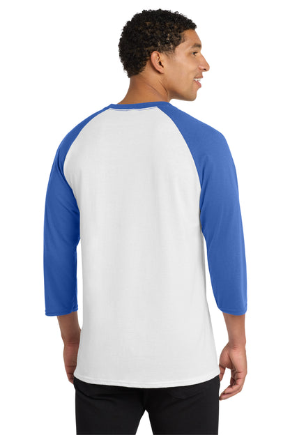Port & Co™ Core Blend 3/4-Sleeve Raglan Tee