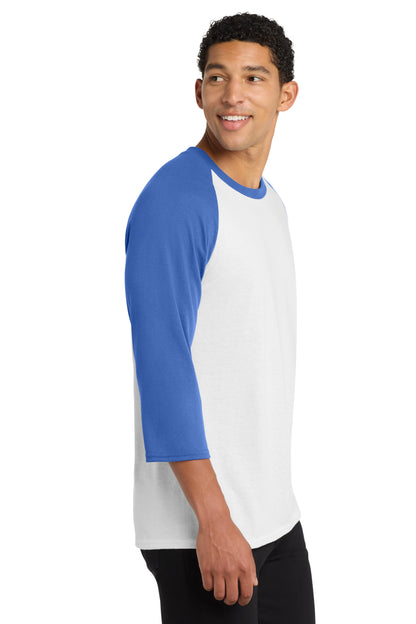 Port & Co™ Core Blend 3/4-Sleeve Raglan Tee