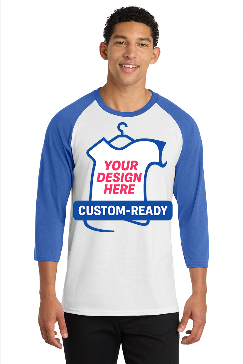 Port & Co™ Core Blend 3/4-Sleeve Raglan Tee