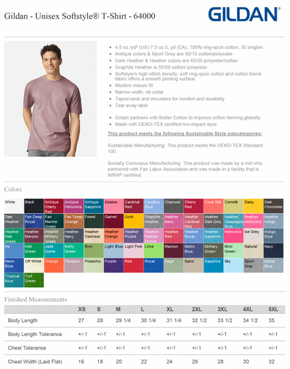 Unisex Softstyle® T-Shirt - 64000